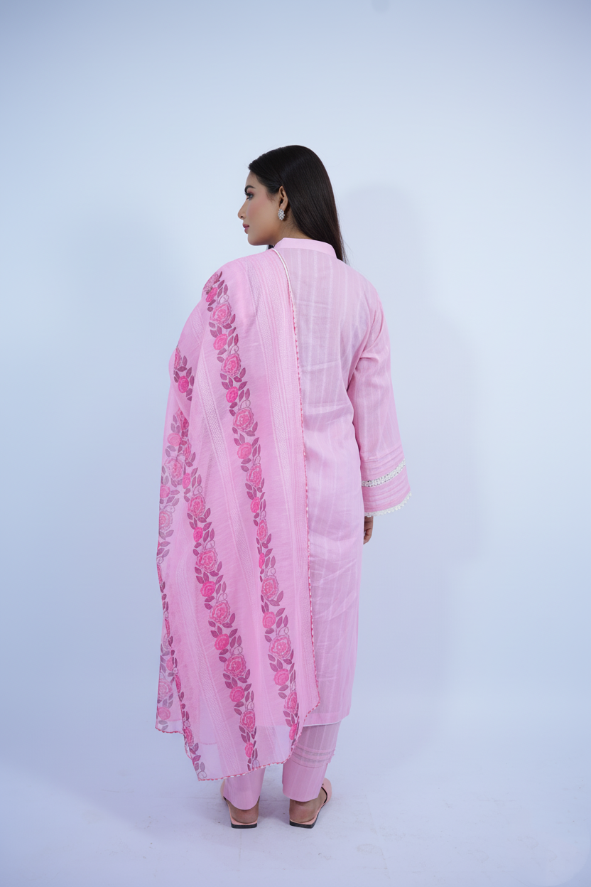 Gul bahar Stitched Lawn 3 Pcs Suit