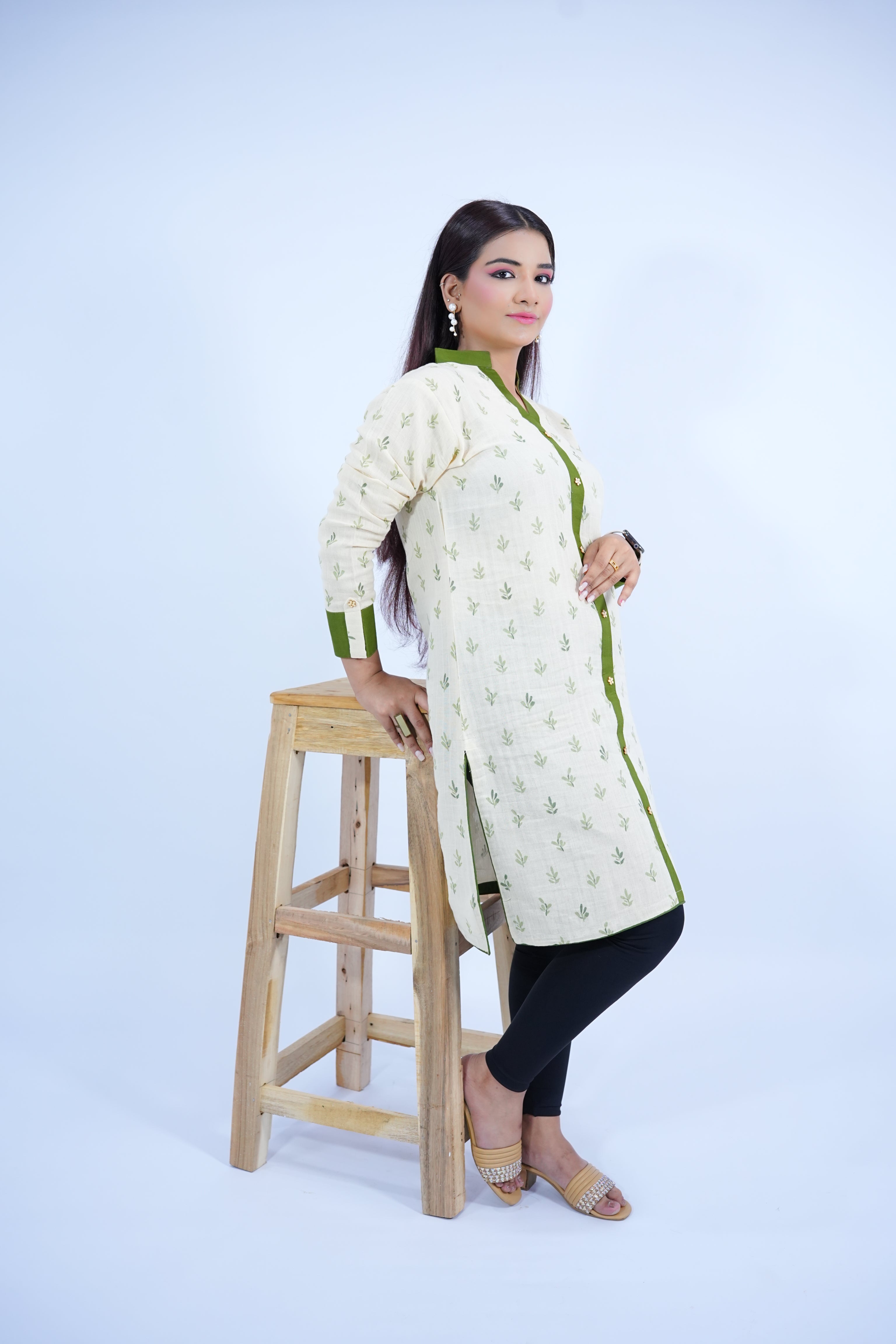 Elegance Green Kurti