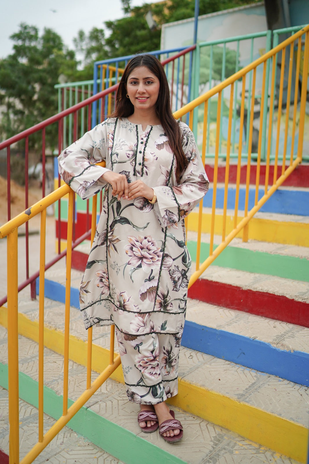 Printed Soft Cotton Co-Ords Set
